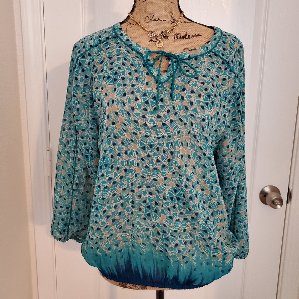 Lucky Brand  printed blouse